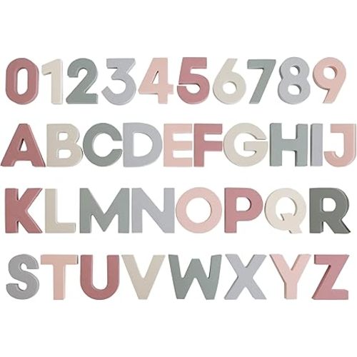 mushie Foam Letters & Numbers Bath Play Set (Original) | 26 Pieces for Ages 3 Years+ | Floating Foam for Kids and Toddlers