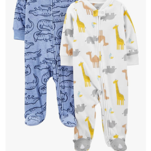 Simple Joys by Carter's baby-boys 2-pack Fleece Footed Sleep and PlayBaby and Toddler Sleepers