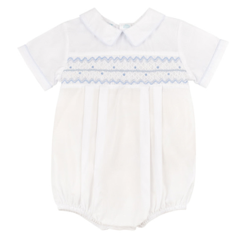 Boys Wave Smocked Romper | Feltman Brothers