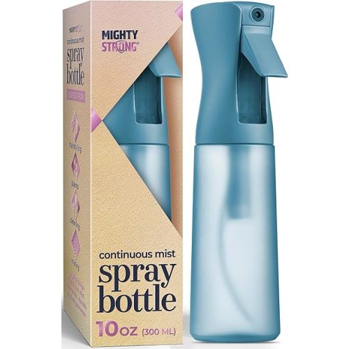 10 OZ Continuous Spray Bottles - Ultra Fine Mist Sprayer | Water Spray Bottle For Hair Stuff, Mister Spray Bottle For Plants Mister | Hair Spray Bottles For Hairstyling, Cleaning, Salons
