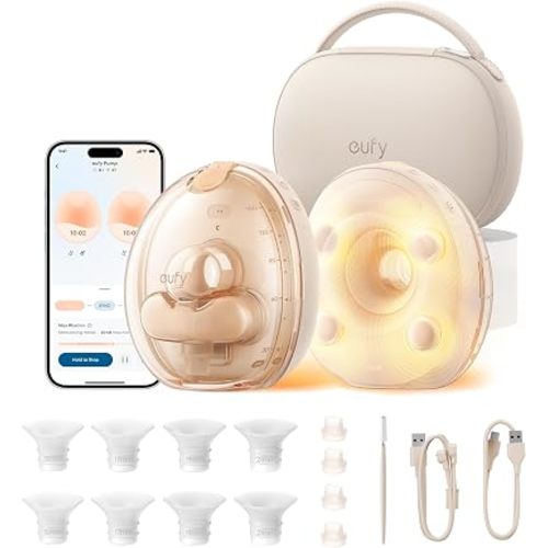 eufy Heated Massage Wearable Breast Pump S2 Pro, Charging Case