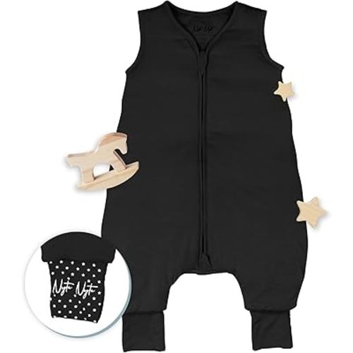Sleeveless Soft Baby & Toddler Sleeping Sack, Breathable with Adjustable Feet Cuffs & Anti-Slip Grip