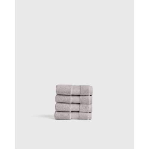 Turkish Ultra Luxe Plush Washcloth (Set of 4) in Grey