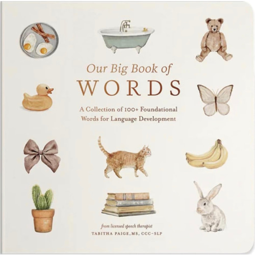 Our Big Book of First Words: A Collection of 100+ Foundational Words for Language Development (Tabitha Paige Children's Book Series)