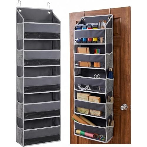Utopia Home 5 Shelves Hanging Closet Organizer, Dark Grey, Pack of 1