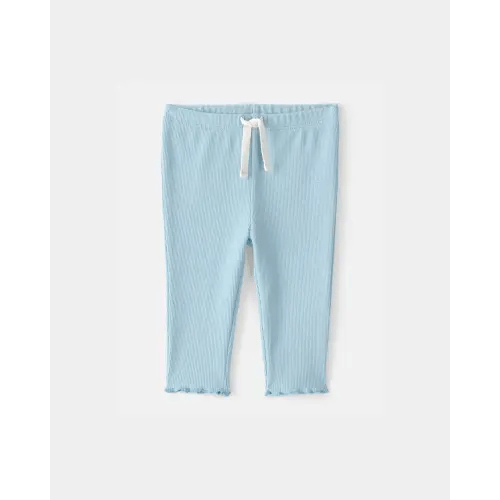 Baby Girl Rib Pants - Blue | Carter's