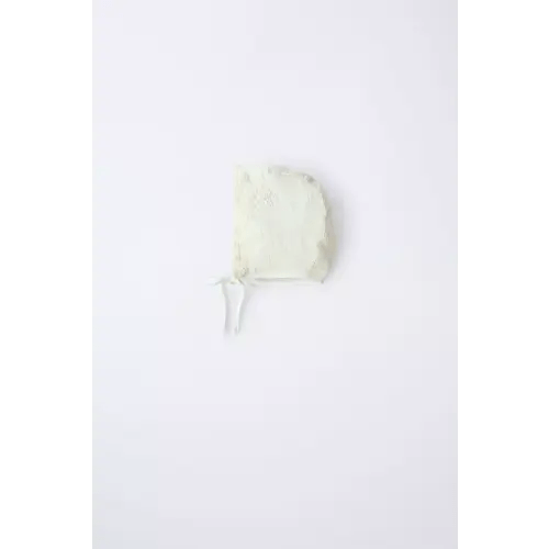 EMBROIDERED FLOWER BONNET - Ecru | ZARA United States