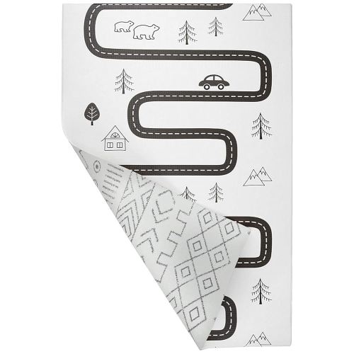 Baby Care Play Mat (Large, Nordic Trails - Tribal) 82'' x 55'' Original One-Piece Reversible Rollable Waterproof Play Mat for Infants, Babies, Toddler, and Kids