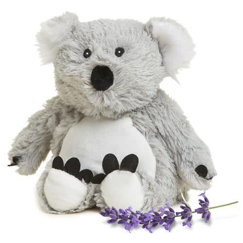 warmies Microwavable & Weighted Stuffed Animals, Koala - Heated Stuffed Animal Plushie for Warmth & Comfort - Cute Soft Plush Toys for Adults & Children (Boys, Girls, Babies & Toddlers)