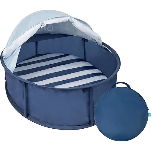 Babymoov Babyni Anti-UV Pop-Up Tent, UPF 50+ Sun Protection, Portable Baby Sun Shelter with Mosquito Net, Lightweight Travel Tent for Beach, Park & Outdoor Use