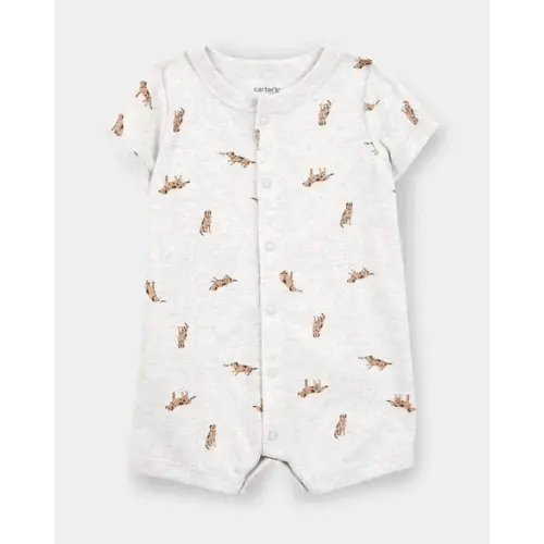 Baby Boy Dog Romper - Grey | Carter's