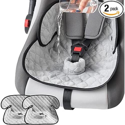 2 Pack Waterproof Piddle Pads Carseat Potty Training Car Seat Protector Waterproof Car Seat Liner Cover to Prevent Pee
