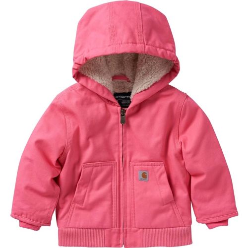 Carhartt Kid's CP9566 Canvas Insulated Hooded Active Jac - Girls