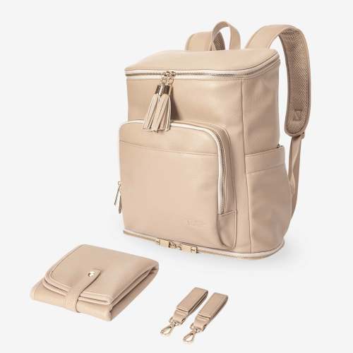 The Nappy Bag Backpack (Stone)