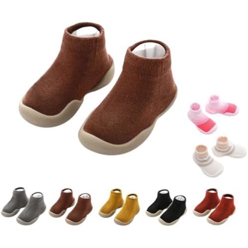 Tiny Explorings Sock Shoes, Baby Boy Girl Non-Skid Walking Shoes, Breathable Sock Shoes Protect Toes Indoor Outdoor