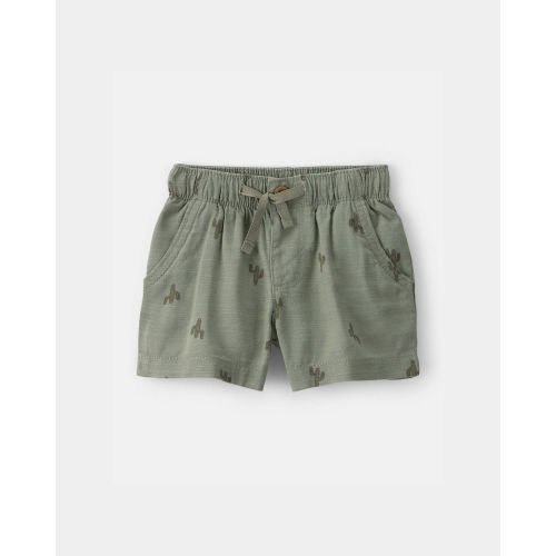 Baby Boy Cactus Drawstring Shorts - Olive - OshKosh B'gosh | Carter's