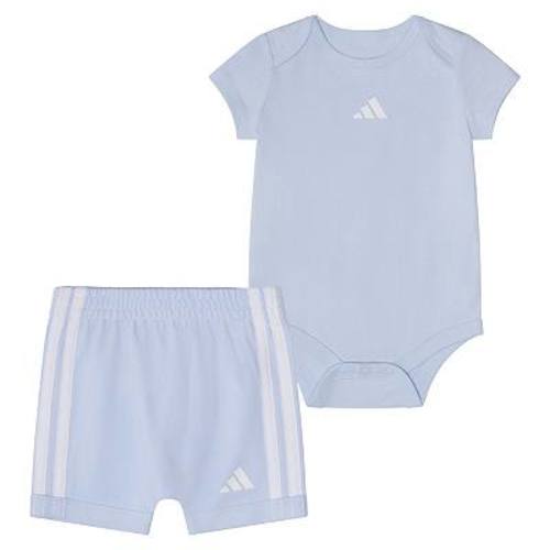 Baby Boy adidas 2-Piece Short Sleeve Bodysuit & French Terry Short Set