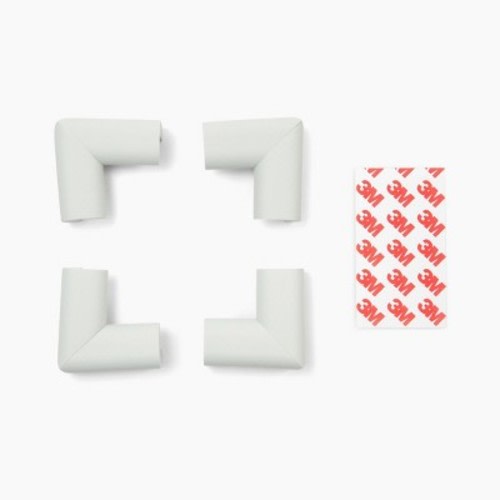 Regalo Home Safety Gray Corner Cushion Small - 4pk