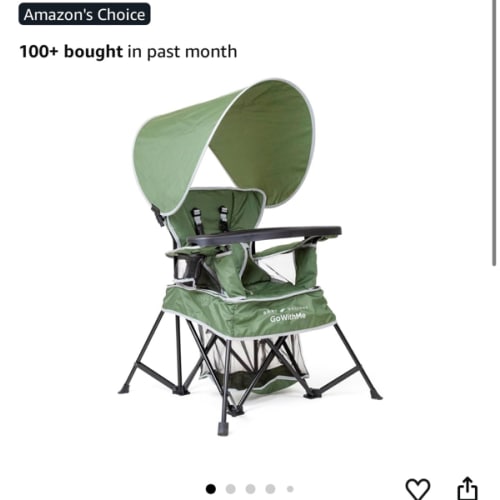 Amazon.com: Baby Delight Go with Me Venture Portable Chair | Indoor and Outdoor | Sun Canopy | 3 Child Growth Stages | Moss Bud Green