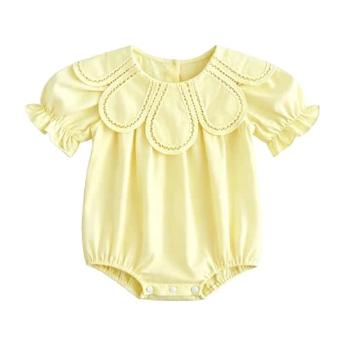 Newborn Baby Girl Floral Romper Infant Sleeveless Solid Jumpsuit Summer Playwear Bodysuit