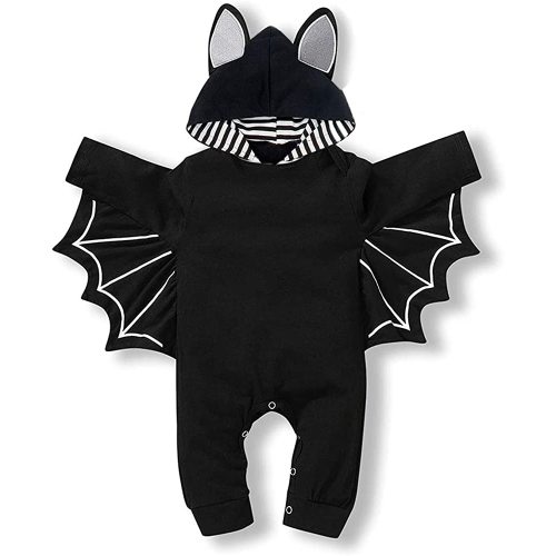 My First Halloween Outfit Newborn Baby Boy Cosplay Clothes Infant Bat Costume Hoodie Romper Playsuit Jumpsuits