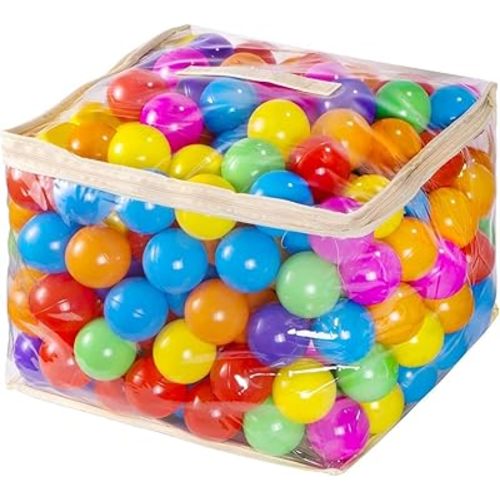 MoonxHome Ball Pit Balls for Toddlers, BPA Free Crush Proof Plastic Toy Balls for Ball Pit, Children's Pool Water Toys, Macaron Ocean Balls for Play Tent 2.15 Inch Pack of 100 200 500 800 1000