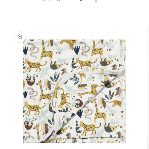 Jungle Friends Bamboo Blanket - Baby Blanket - Kids Blanket – Emerson and Friends