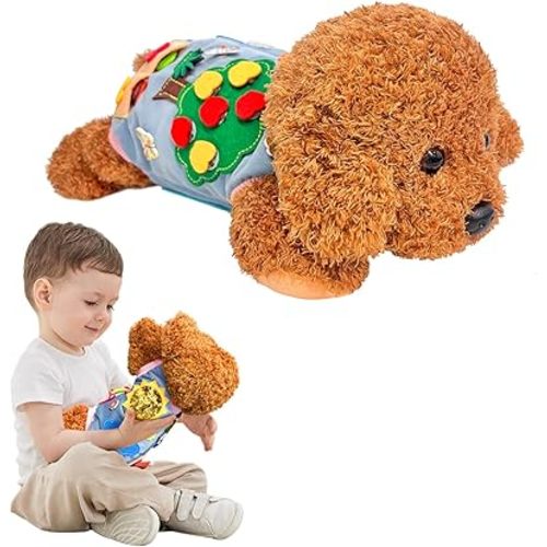 Alfredx Montessori Toddler Busy Board Sensory Toys for Toddlers - Learning Sensory Toys for Babies - Preschool Activities - Fine Motor Skills – Educational Travel Toy Gifts for Toddlers 3 4+ Year Old