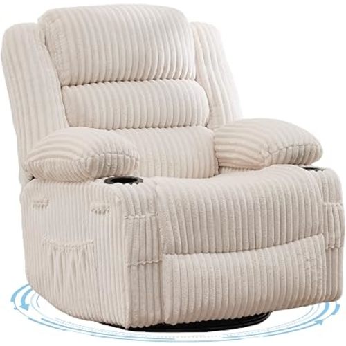 GarveeHome 360° Swivel Rocker Recliner Chair Rocking Recliner for Adults