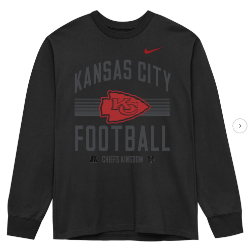 Toddler Nike Black Kansas City Chiefs Essential Long Sleeve T-Shirt