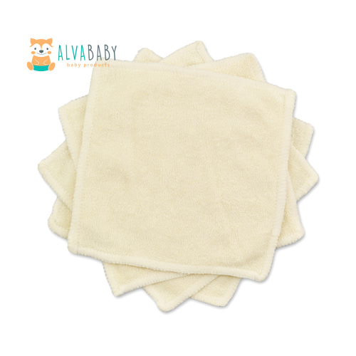 6PCS Baby Wipe Bamboo Wipes Bamboo Saliva Towel Cloth Wipes 4.72''x4.72''