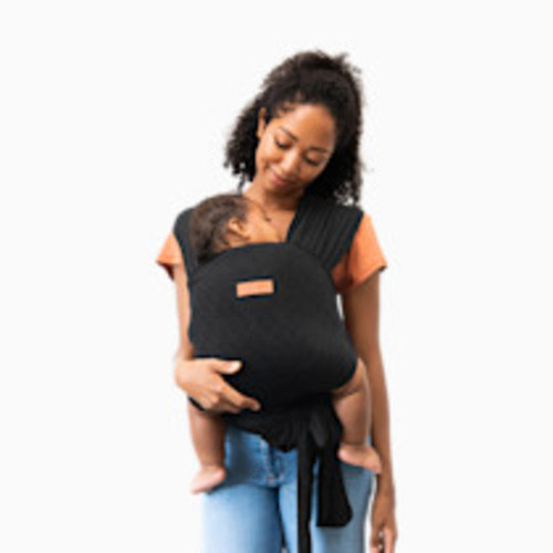 Moby Easy Wrap Carrier - Black Eyelet (Petunia Collab)