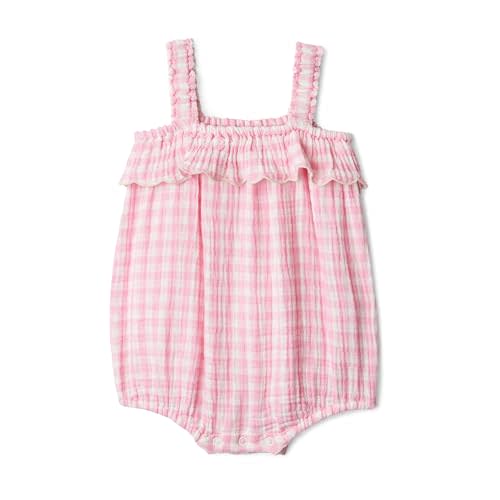 Amazon Essentials x Sofia Grainge Baby Girls' Cotton Gauze Sleeveless Romper
