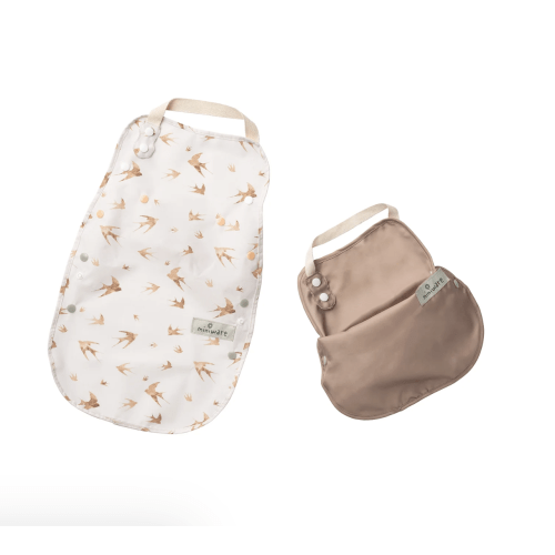 Catch & Cover Adjustable Bib to Apron 2-Pack - Golden Harvest | Miniware