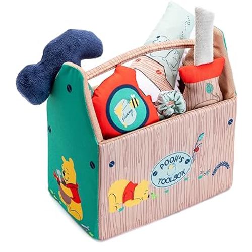 KIDS PREFERRED Winnie The Pooh My 1st Toolbox Playset, Medium, Multicolor, Cotton, Toddler, Unisex