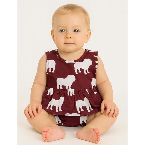 Bulldogs | Mississippi State Stewart Simmons The Poplin Onesie Dress | Alumni Hall