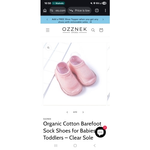 Sparkle & Stride Barefoot Sock Shoes – Clear Sole