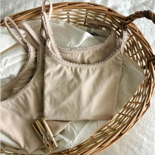 Organic Lace Trim Tank