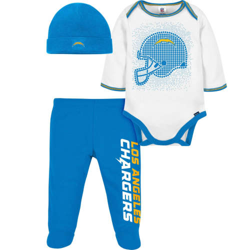 3-Piece Baby Boys Chargers Bodysuit, Footed Pant, & Cap Set – Gerber Childrenswear