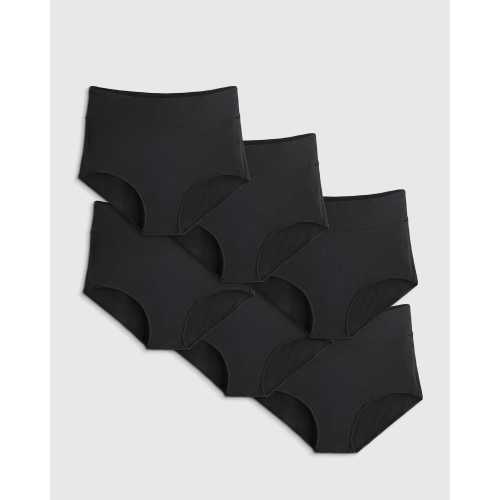 Micromodal Maternity & Postpartum Brief (6-pack) in Black