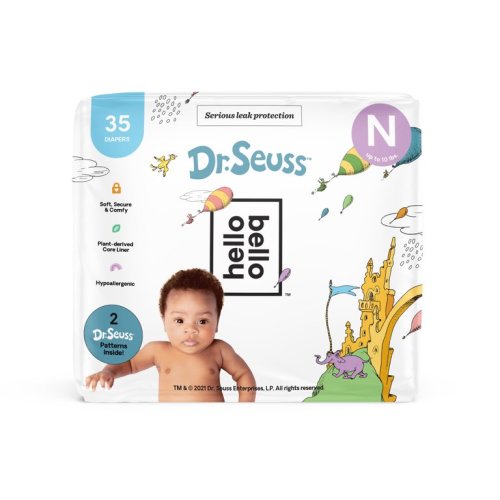 Hello Bello Diapers - Dr. Seuss - Size N (35ct) - Hello Bello Diapers - Dr. Seuss - Size N (35ct)