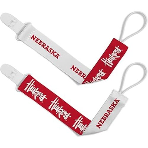 BabyFanatic Officially Licensed Unisex Pacifier Clip 2-Pack - NFL