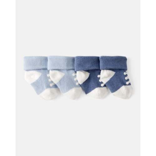 Baby Boy 2-Pack Sneaker Booties - Blue/White | Carter's