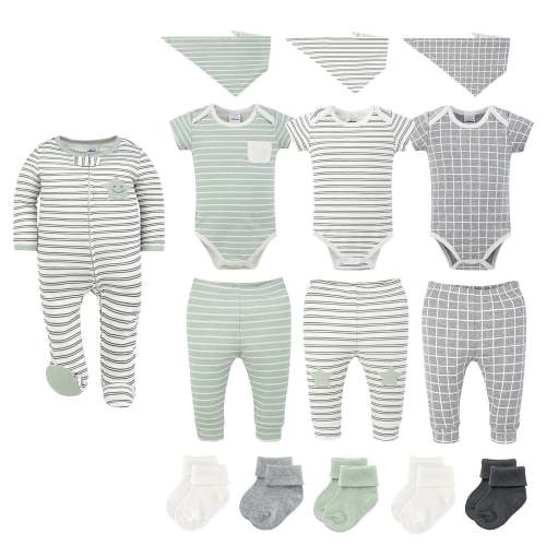 Easy Basics 15-Piece Baby Girl Clothes Set