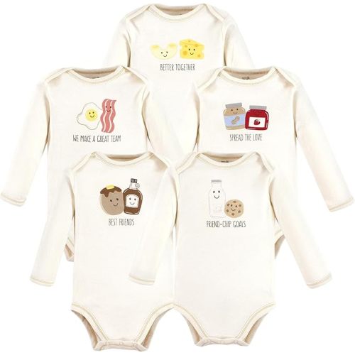 Luvable Friends Touched by Nature Long-Sleeve Bodysuits 5pk