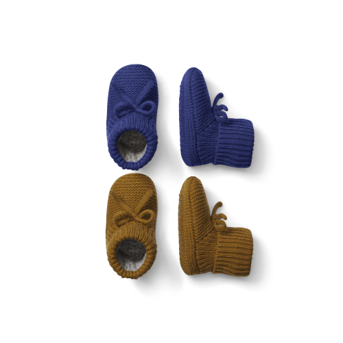 Baby Bow Gripper Slipper 2-Pack