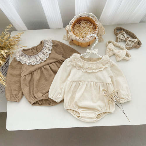 Baby Romper | Long Sleeve Design with Matching Headband | Sizes 3M-24M | Ultra-Soft & Gentle Fabric – Beekee