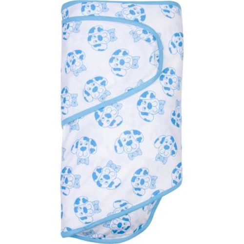 Miracle Blanket Swaddle Wrap - Bowtie Dog: 0-3 Months, Lightweight Cotton, Jersey, Sleeveless