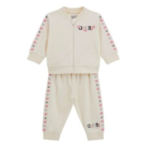 Baby Girls' Velour Zip-Up Sweatshirt and Sweatpant, 2-Piece Set