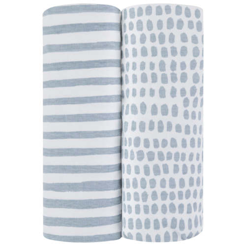 Waterproof Pack N Play | Portable Crib Sheet Set - Blue prints – Ely's & Co.